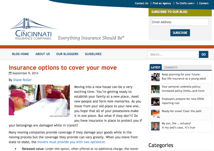 insurance blog ideas