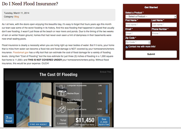 insurance blog ideas 