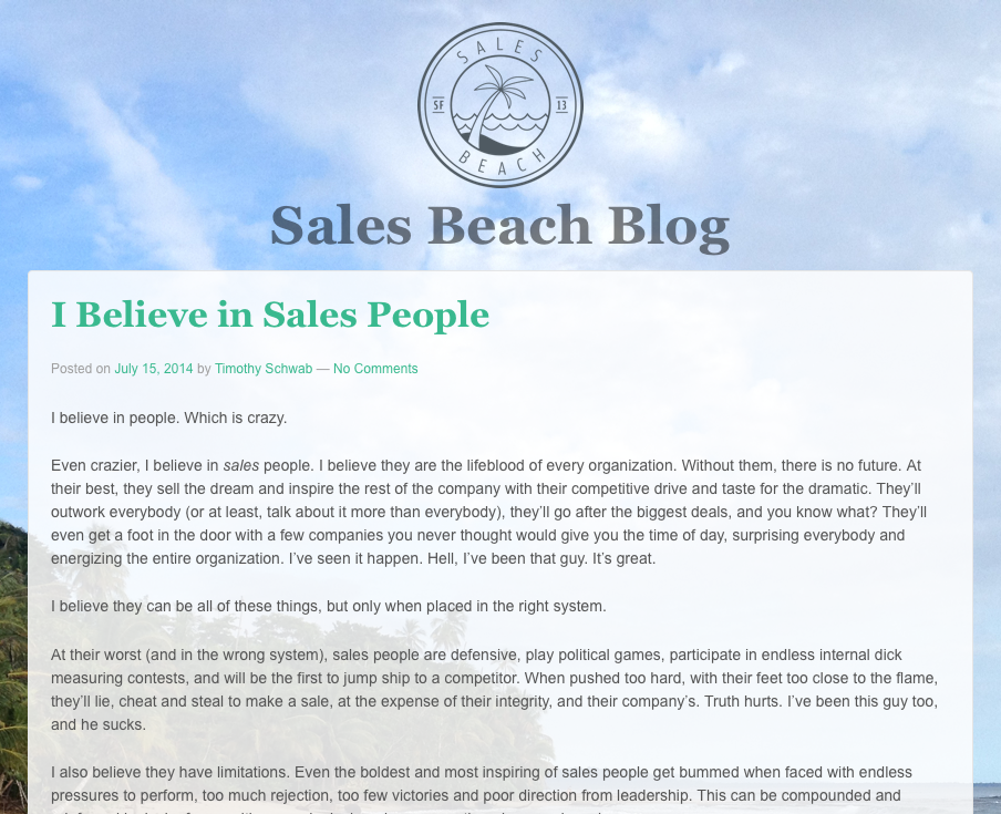 sales beach